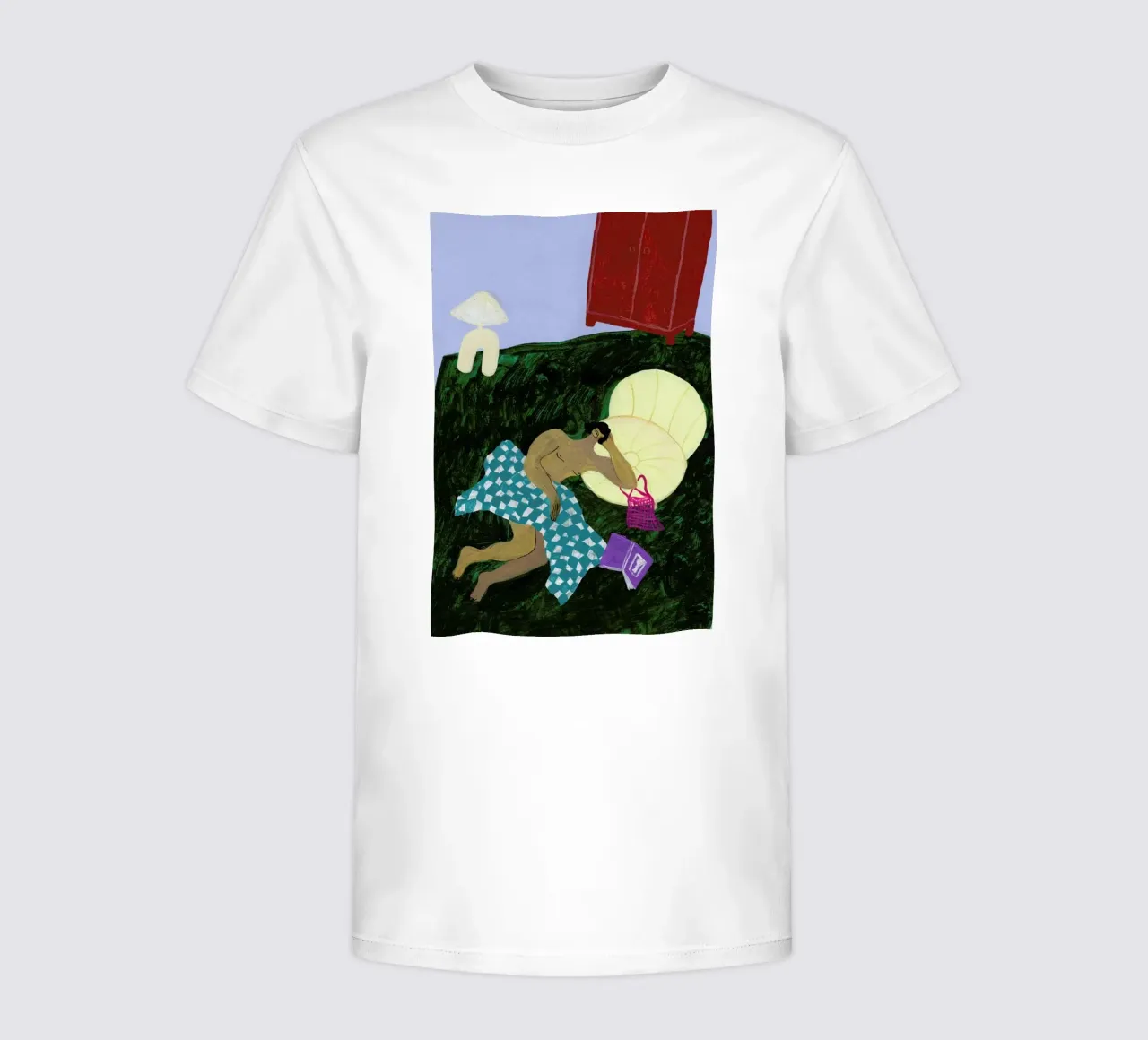 Blanket and Book Kinder T-Shirt von Nudes and Croissants