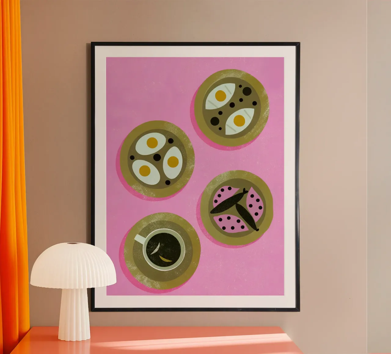 Colazione poster con telaio in plastica da THE LATEST SHOP