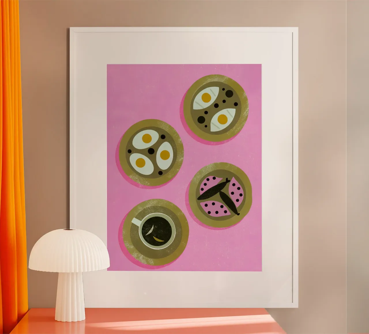 Colazione poster con telaio in plastica da THE LATEST SHOP