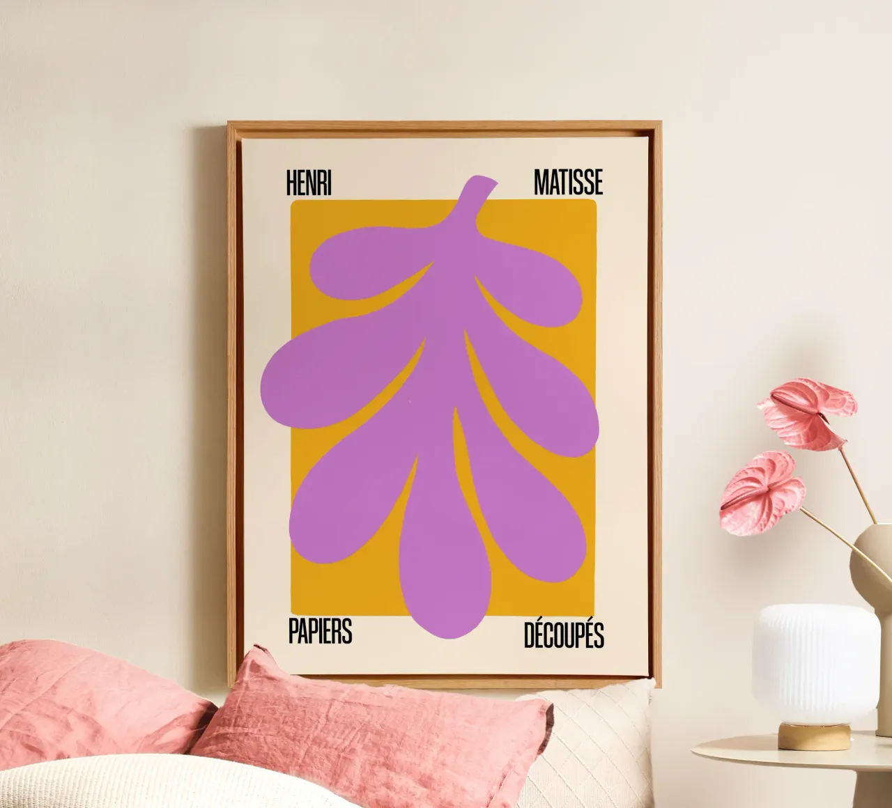 Abstracte getijden canvas met Baklijst van SMPLE