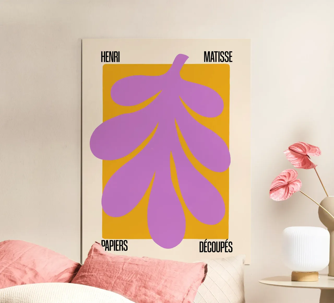 Maree astratte poster con telaio in plastica da SMPLE