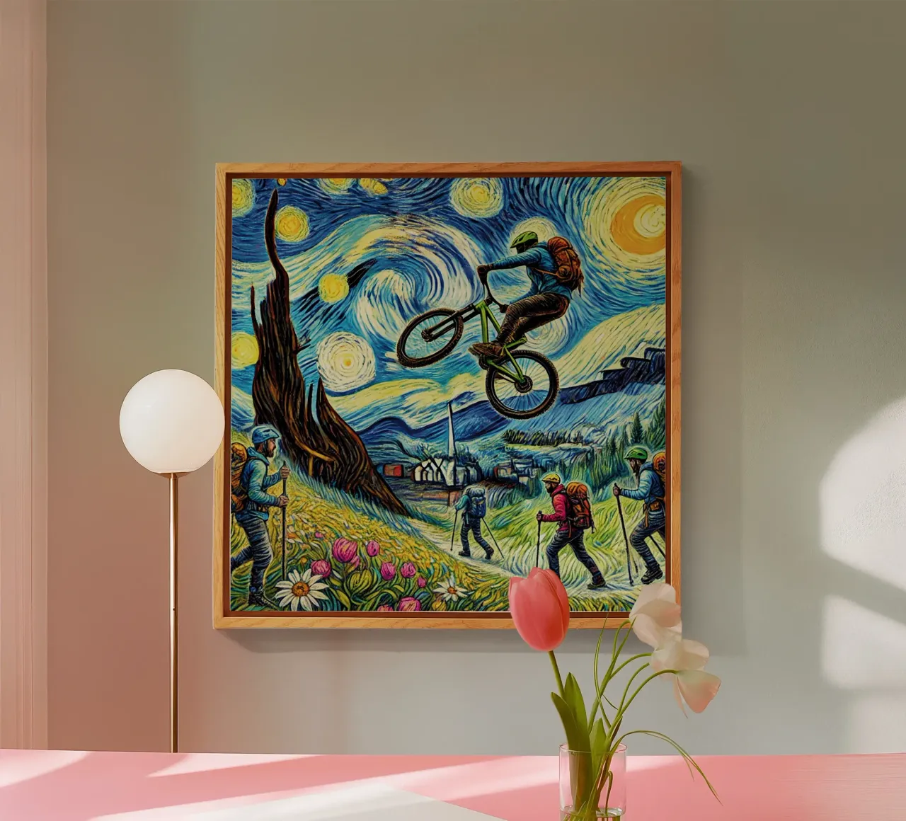 Alpine Bike Spring plexiglass da Vintage Van Gogh