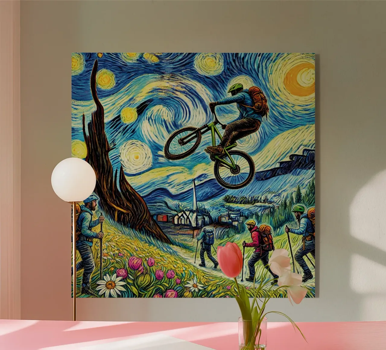Alpine Bike Spring plexiglass da Vintage Van Gogh
