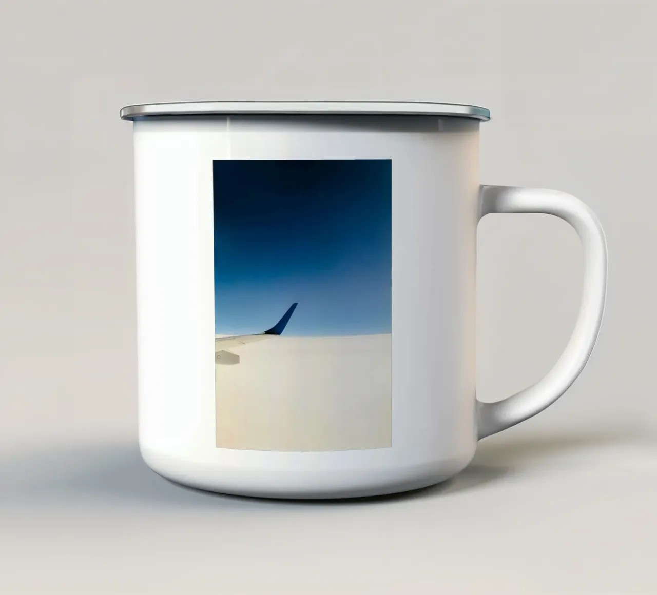 nuvole d'aereo tazza in smalto da Bleu