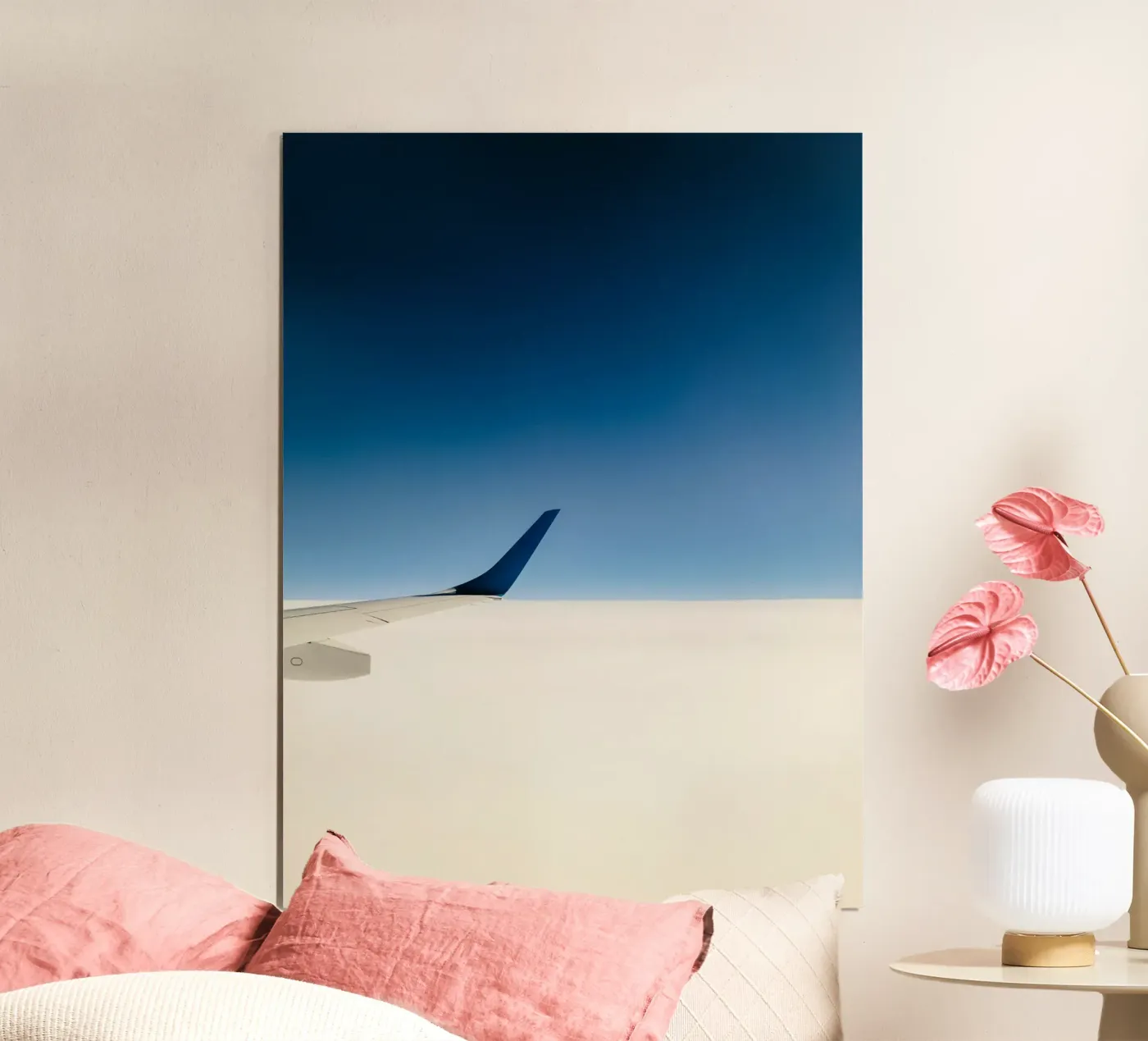 Flugzeugwolken Poster von Bleu