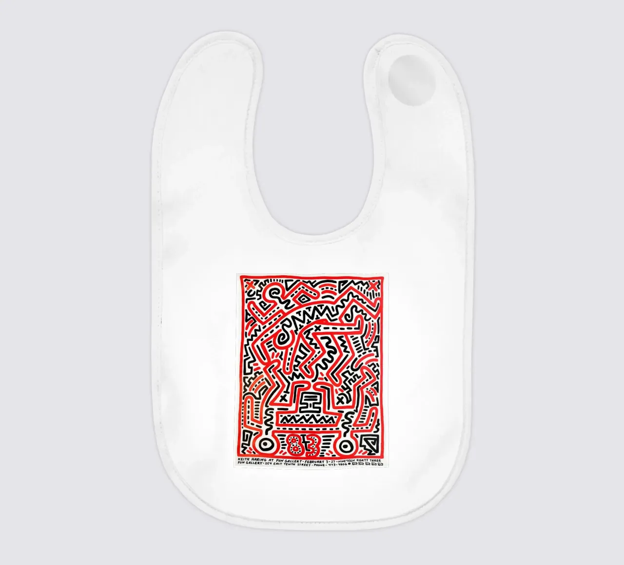 Keith Haring Collage Astratto bavaglino da SRI WEDARI GALLERY