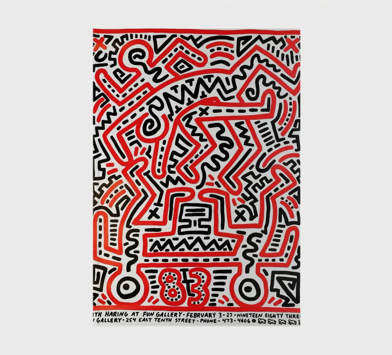 Keith Haring Collage Abstract notebook by SRI WEDARI GALLERY