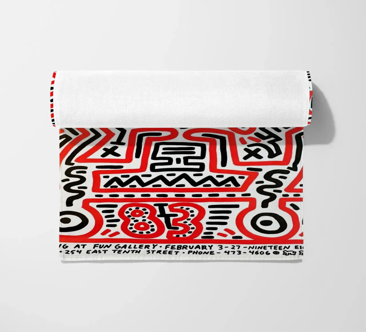 Keith Haring Collage Astratto telo mare da SRI WEDARI GALLERY