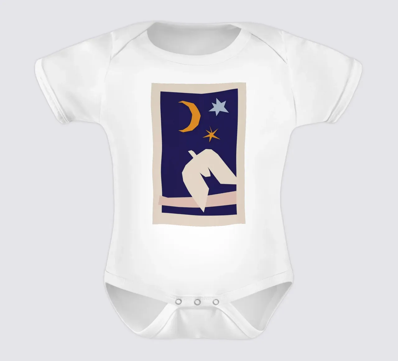 Night Dove II body neonato maniche corte da Pure