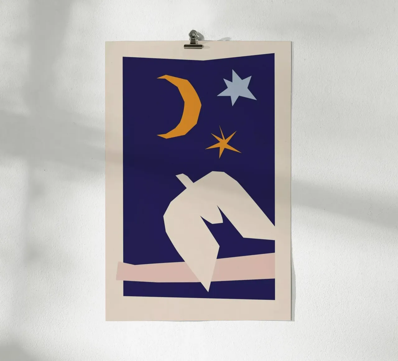 Night Dove II poster con telaio in plastica da Pure