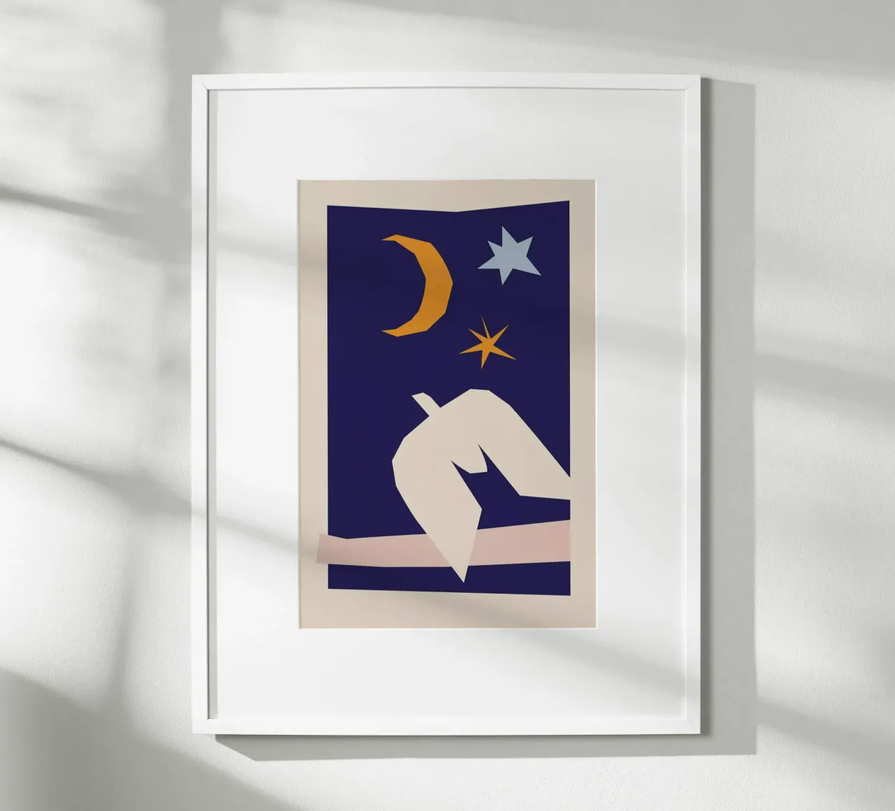 Night Dove II poster con telaio in plastica da Pure