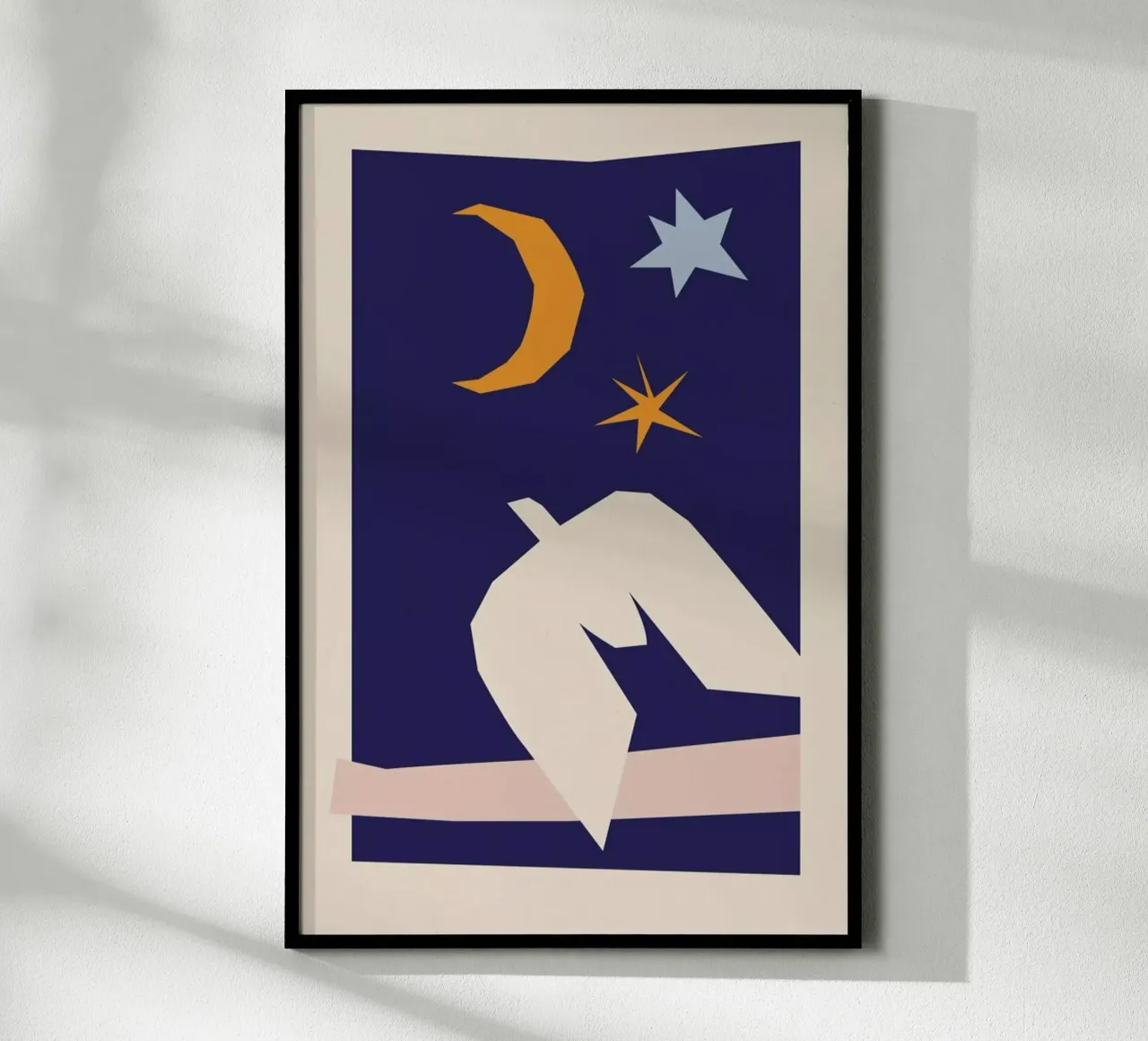 Night Dove II poster con telaio in plastica da Pure