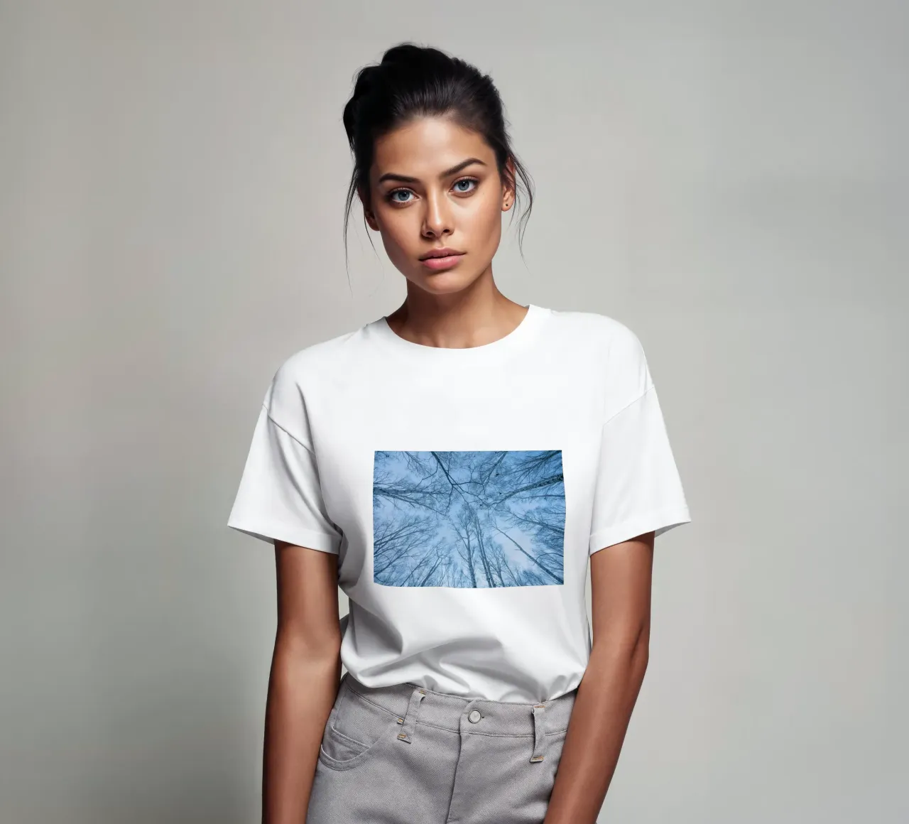 branches sky forest t-shirt by Bleu