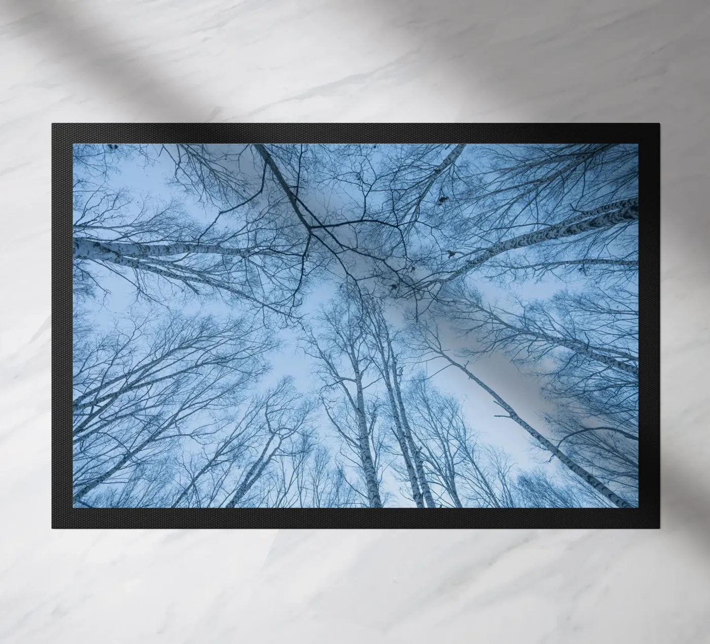 branches sky forest doormat by Bleu