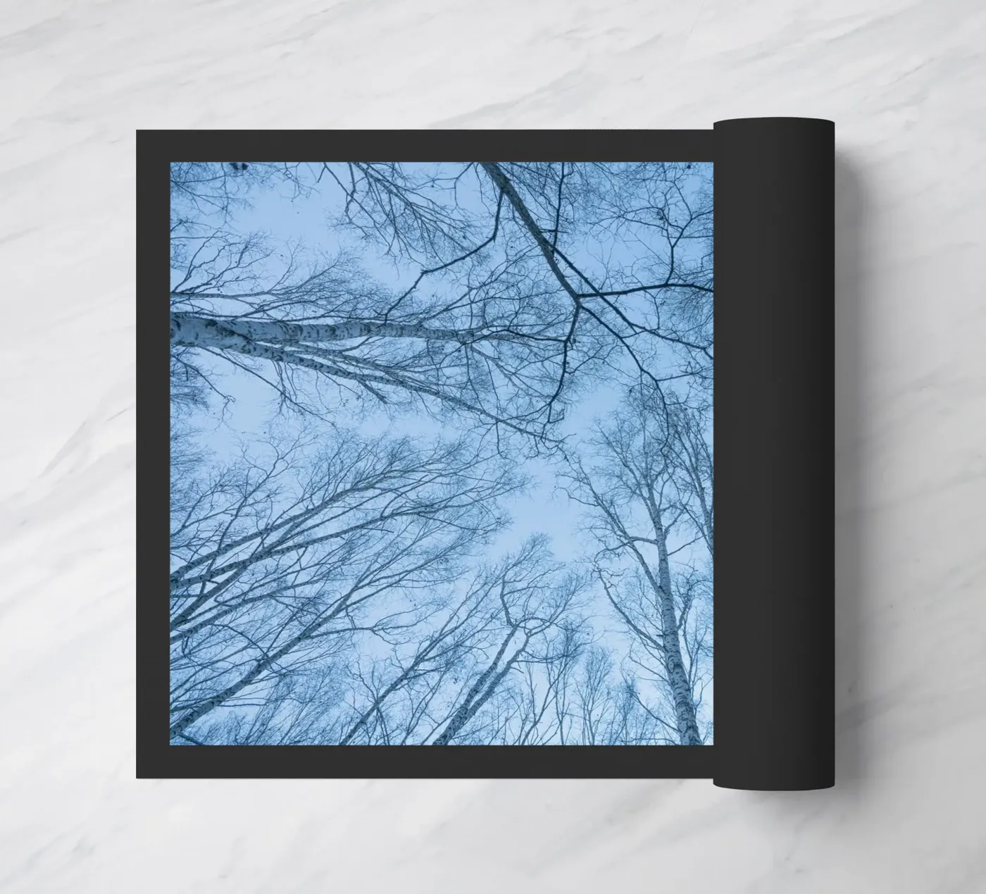 branches sky forest doormat by Bleu