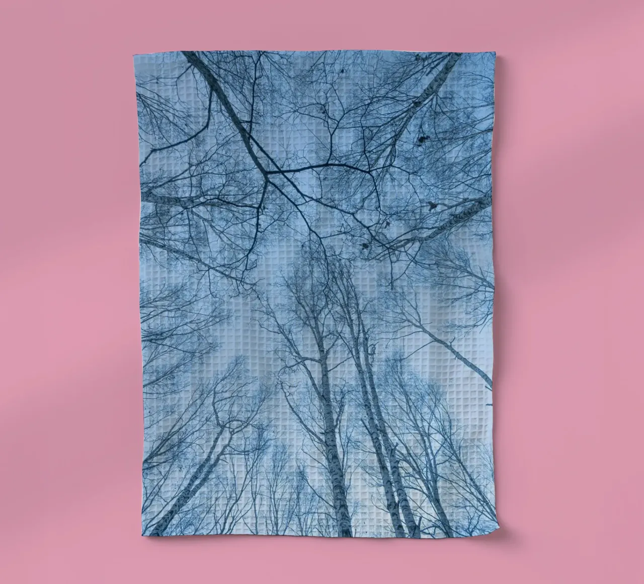 branches sky forest tea towel by Bleu
