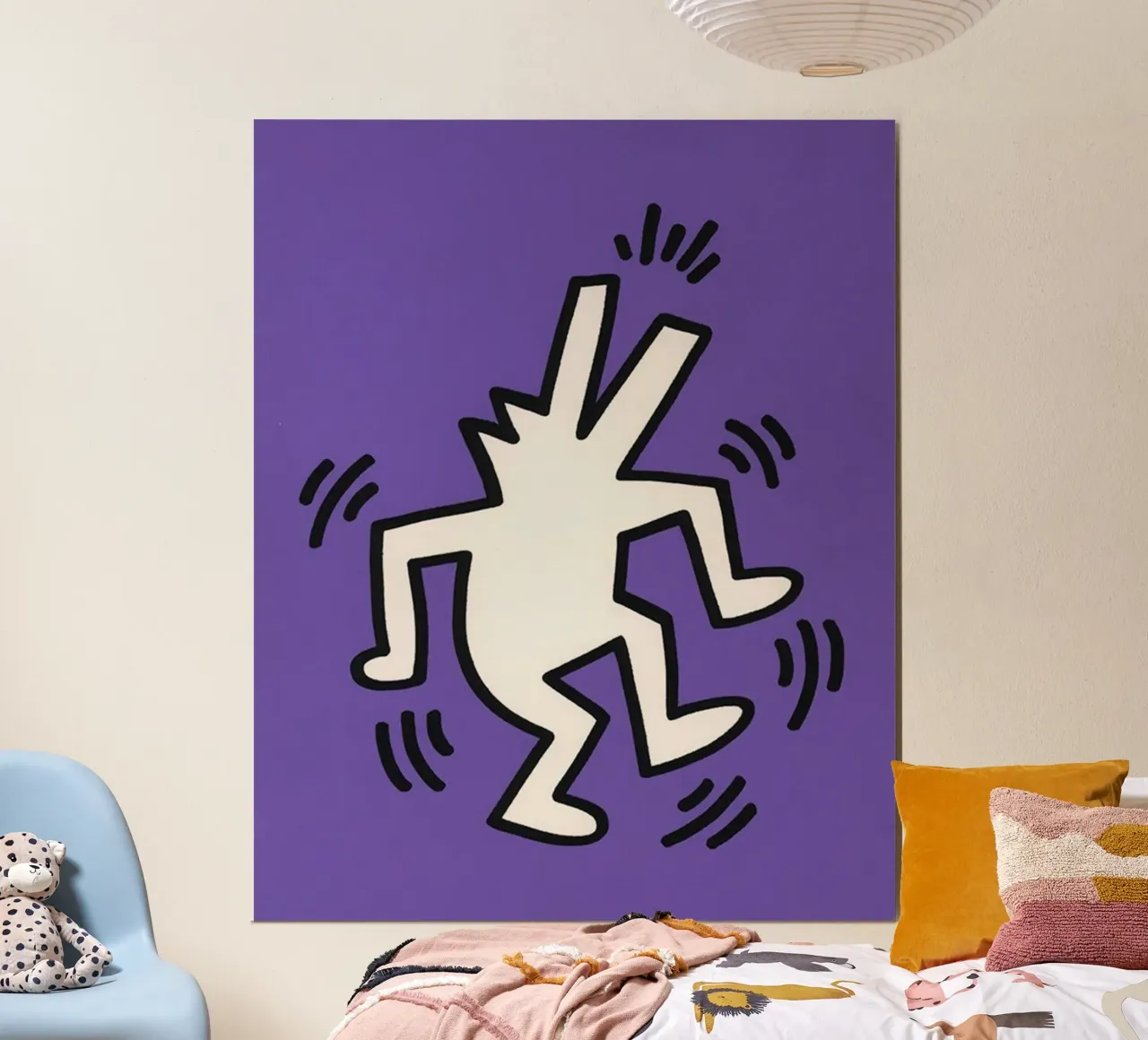 Il popolo animale dell'arte di Keith Haring poster da SRI WEDARI GALLERY