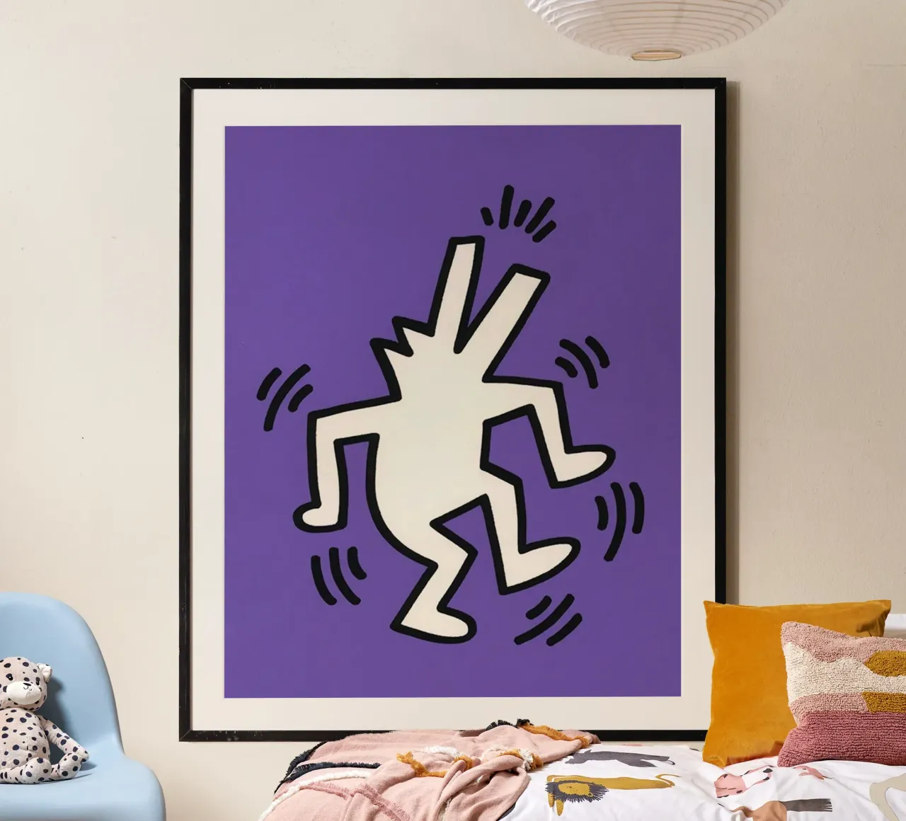 Il popolo animale dell'arte di Keith Haring poster da SRI WEDARI GALLERY