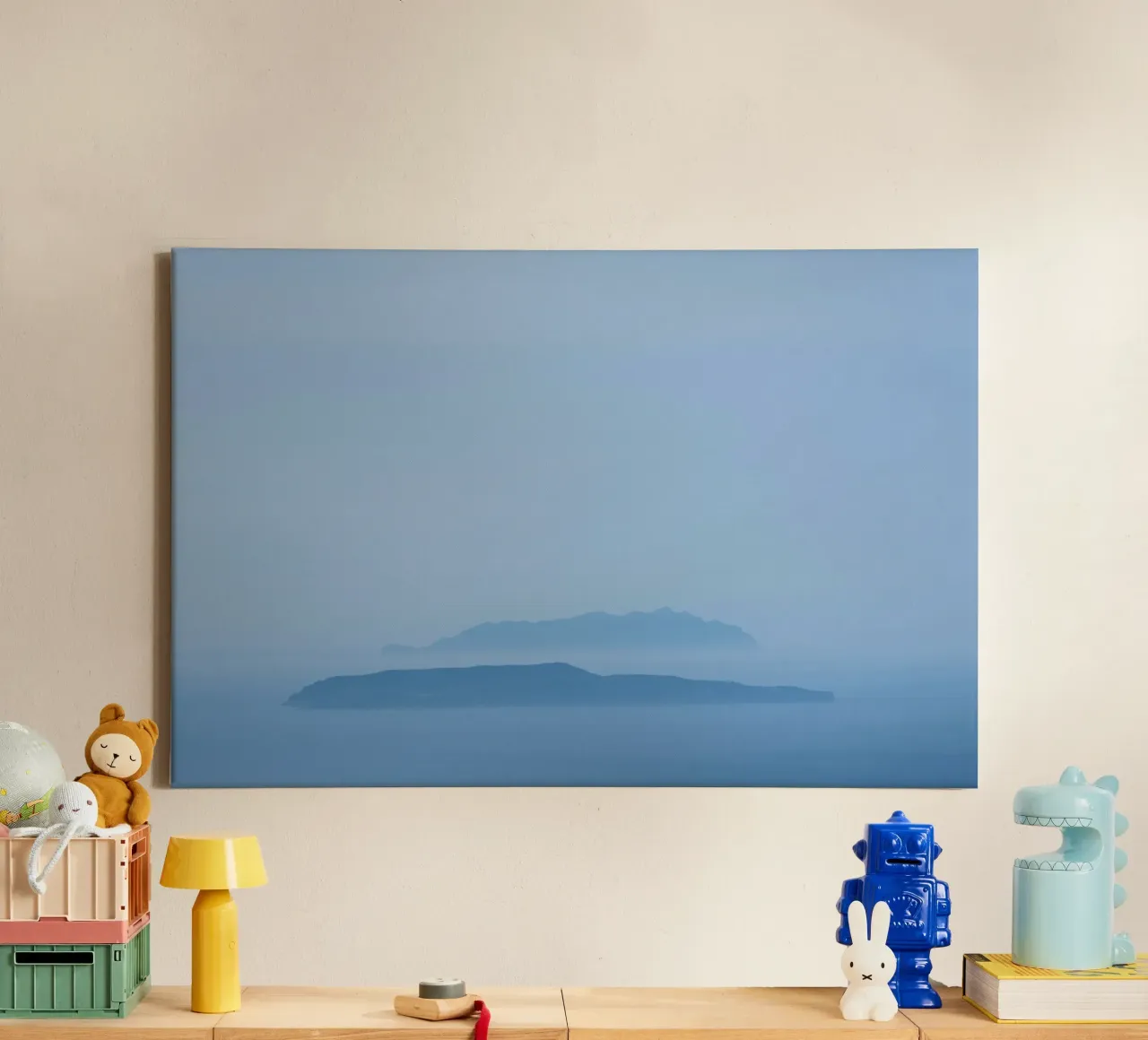 orizzonte dell'isola tela con Cornice a cassetta da Bleu