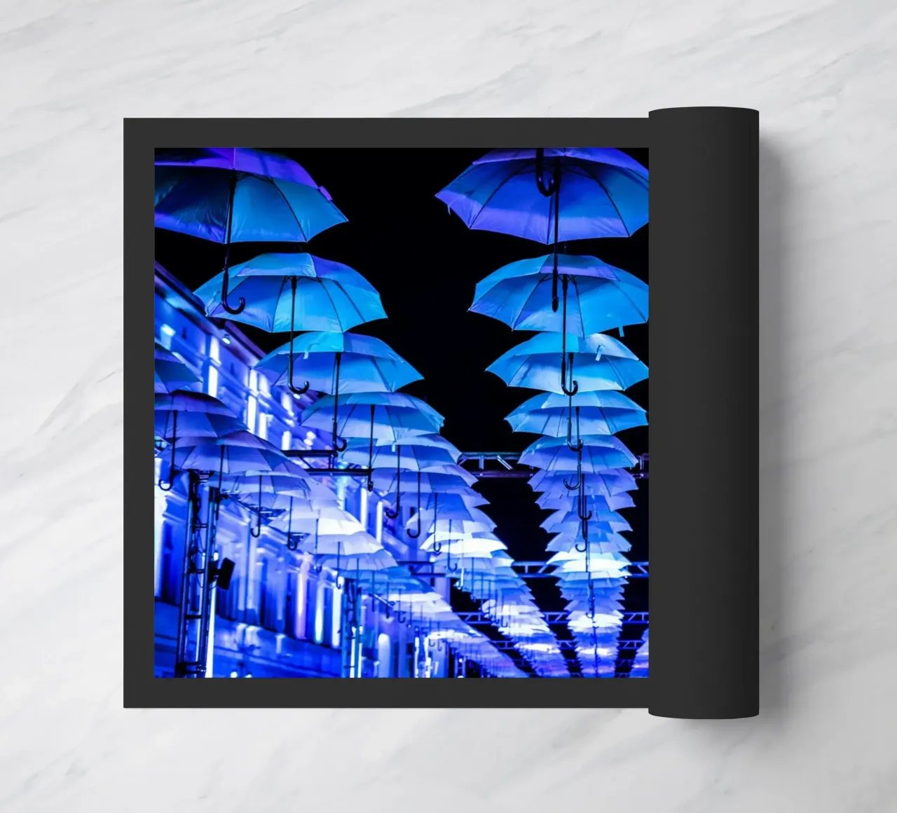 ombrelli installati zerbino da Bleu