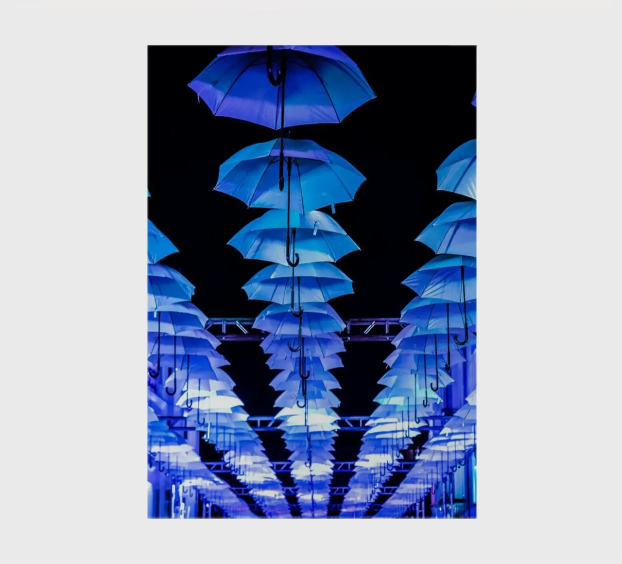 umbrellas installed notebook by Bleu