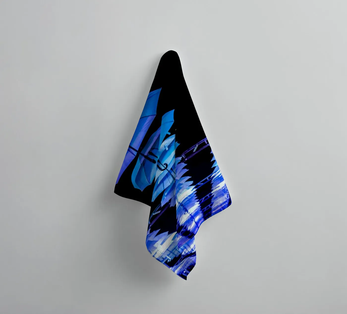 umbrellas installed towel by Bleu