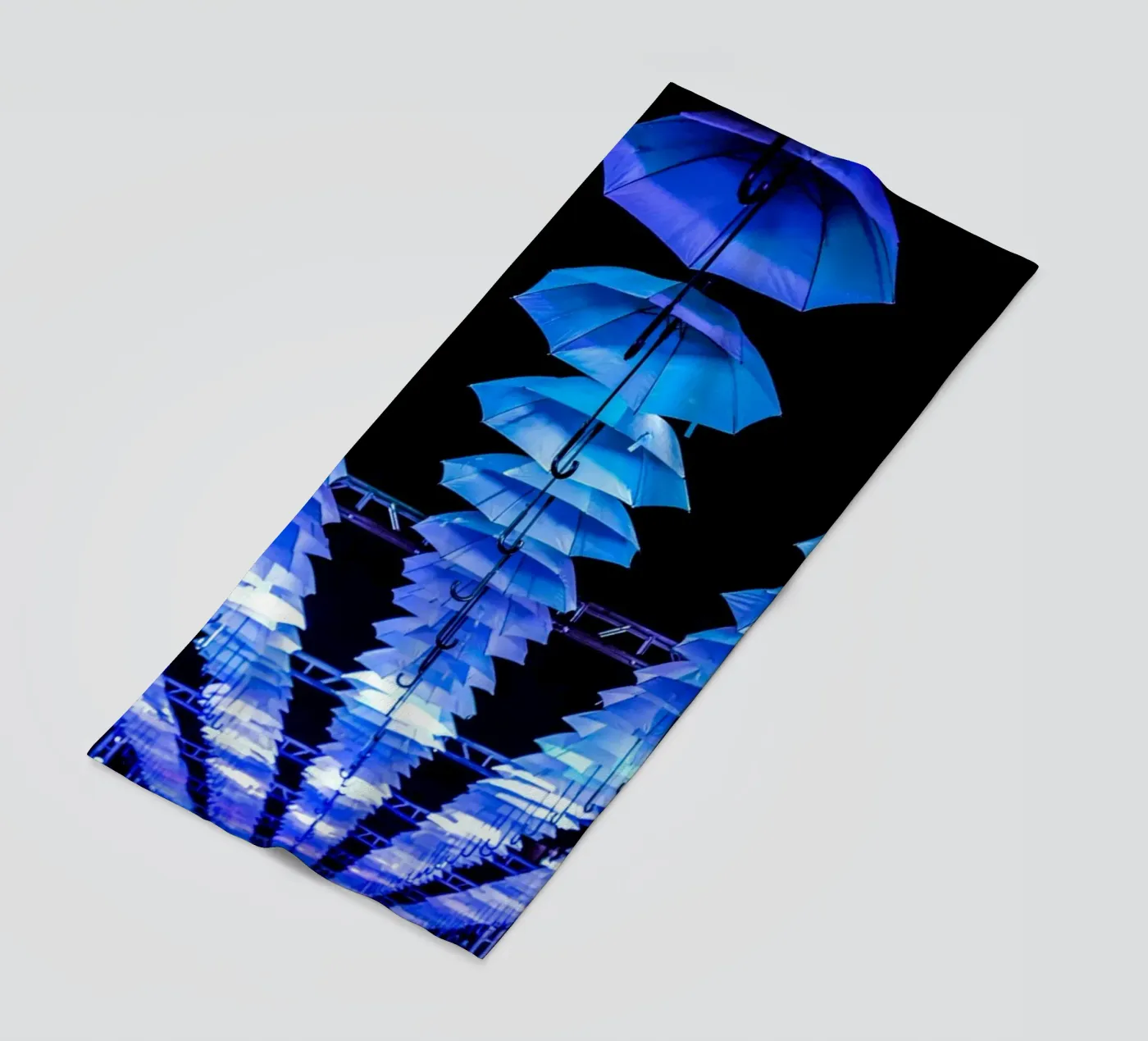 ombrelli installati telo mare da Bleu