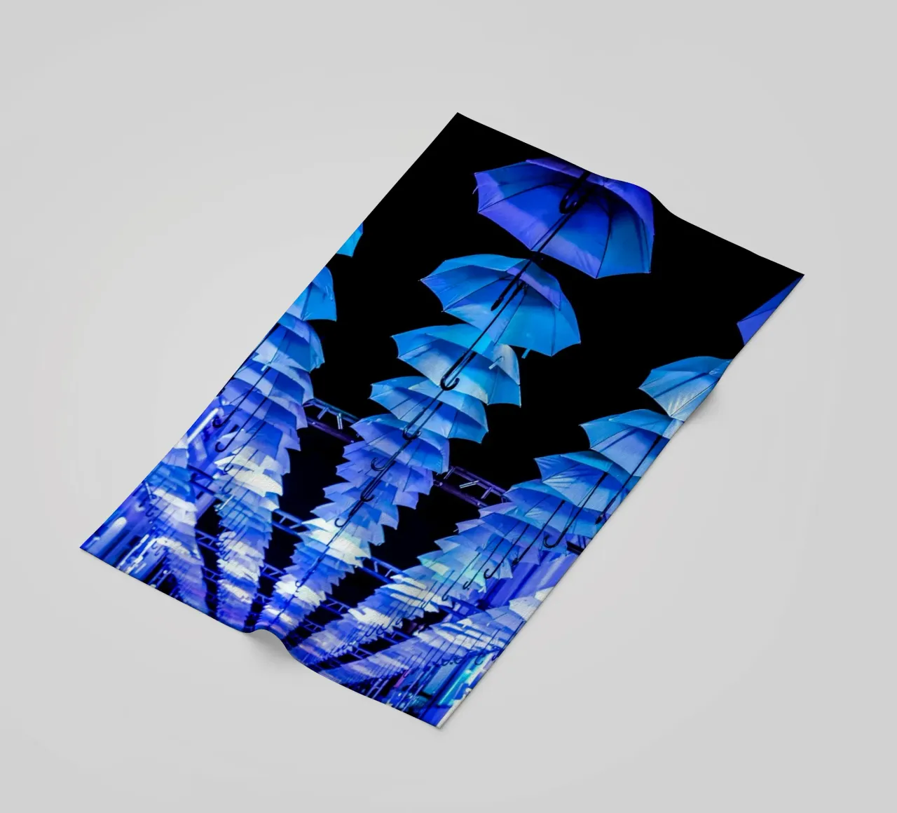 ombrelli installati telo mare da Bleu