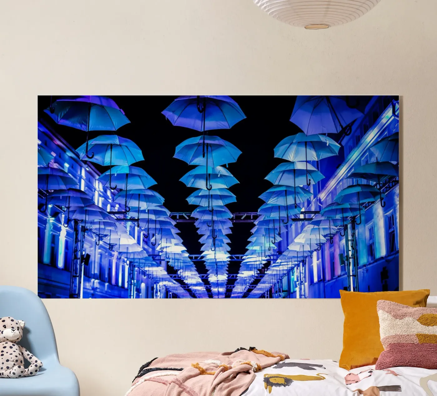 umbrellas installed Acryl-Glas von Bleu