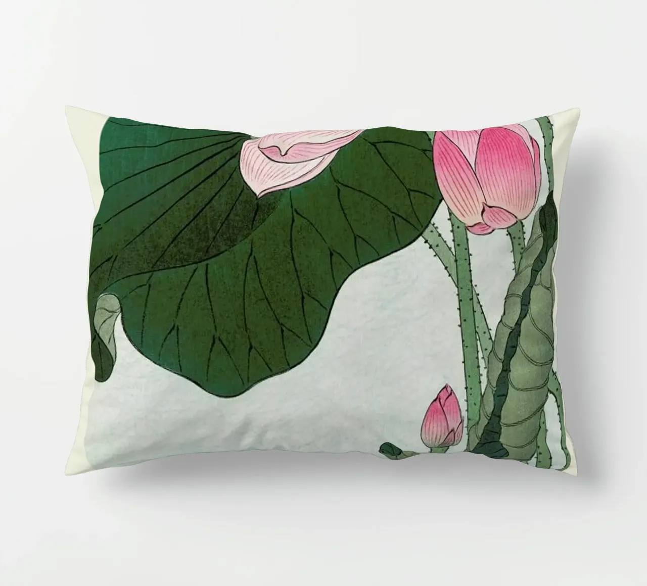 Koson - Lotus Flower cuscino da Vintage by JUNIQE
