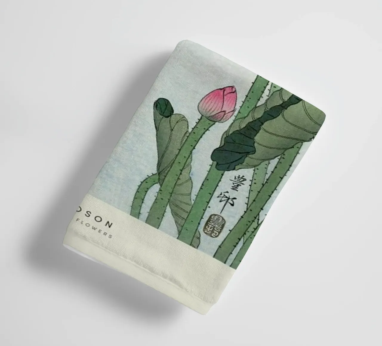 Koson - Lotus Flower asciugamano da bagno da Vintage by JUNIQE