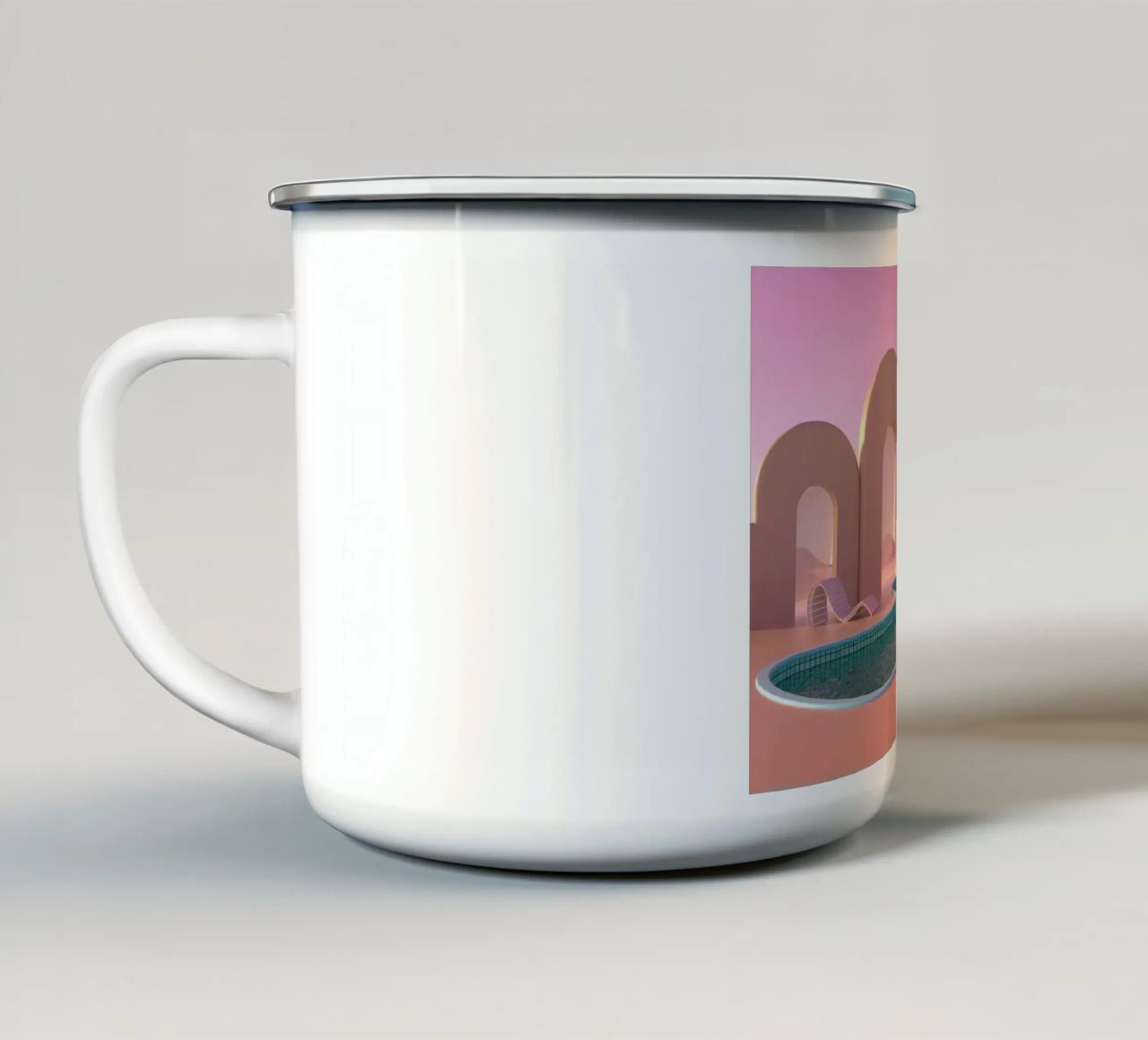 tranquil scene tazza in smalto da hinity