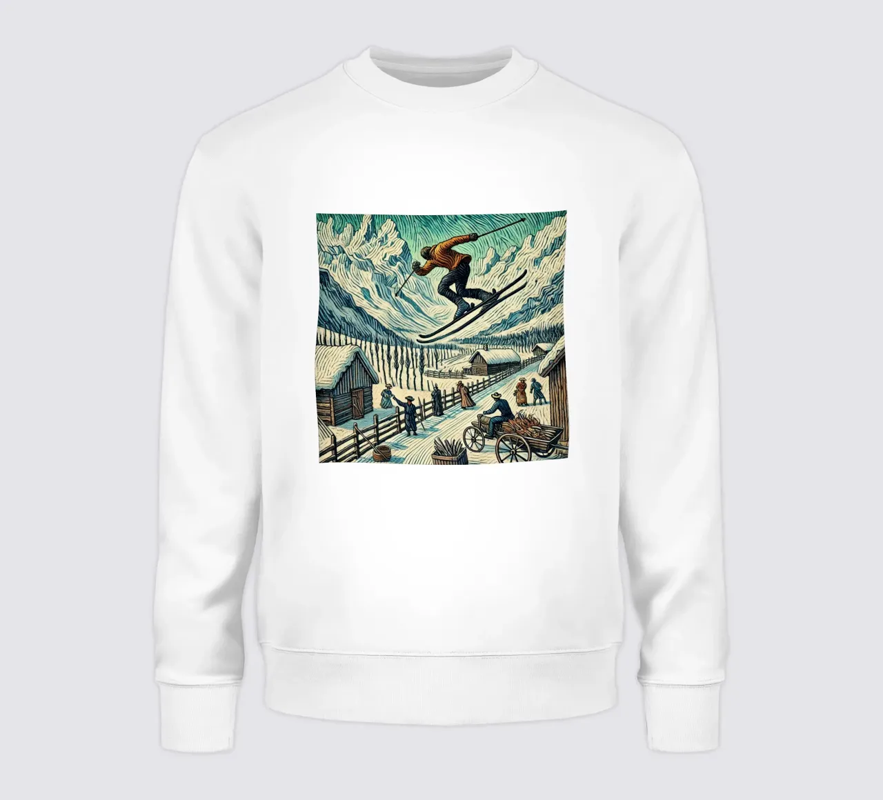 Alpine Bold Jump felpa da Vintage Van Gogh