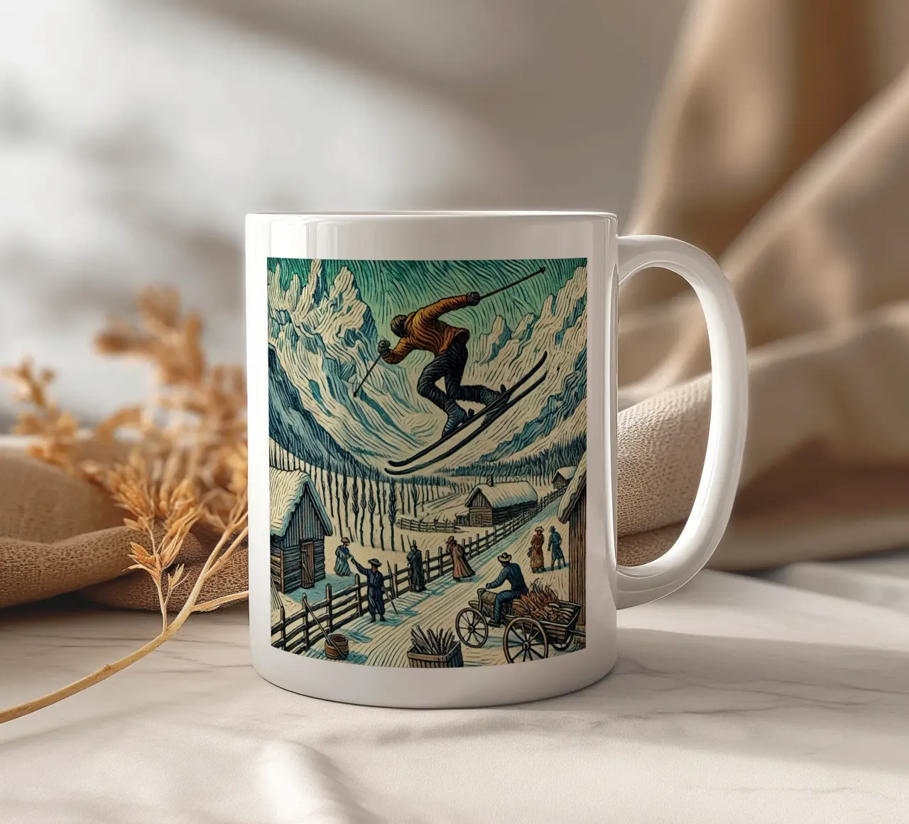 Alpine Bold Jump tazza in ceramica da Vintage Van Gogh