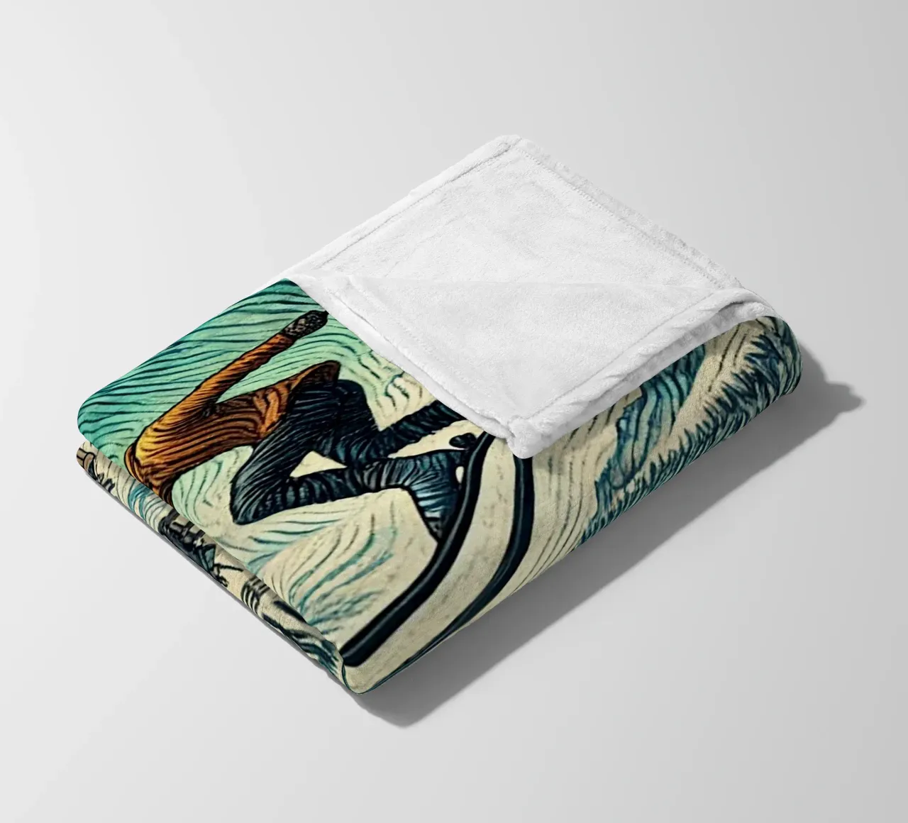 Alpine Bold Jump coperta in pile da Vintage Van Gogh