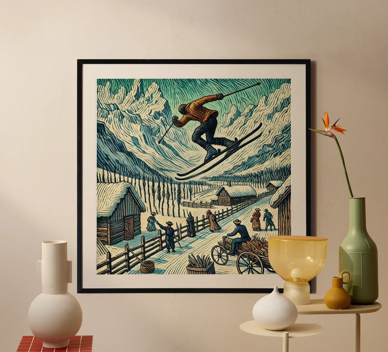 Alpine Bold Jump poster da Vintage Van Gogh