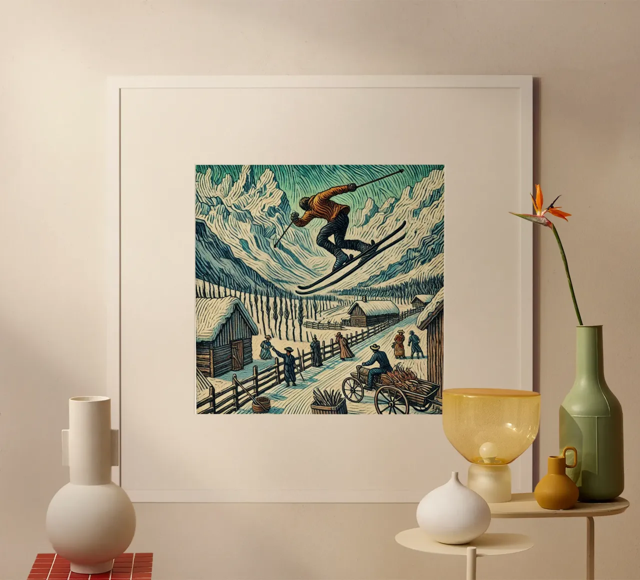 Alpine Bold Jump poster da Vintage Van Gogh