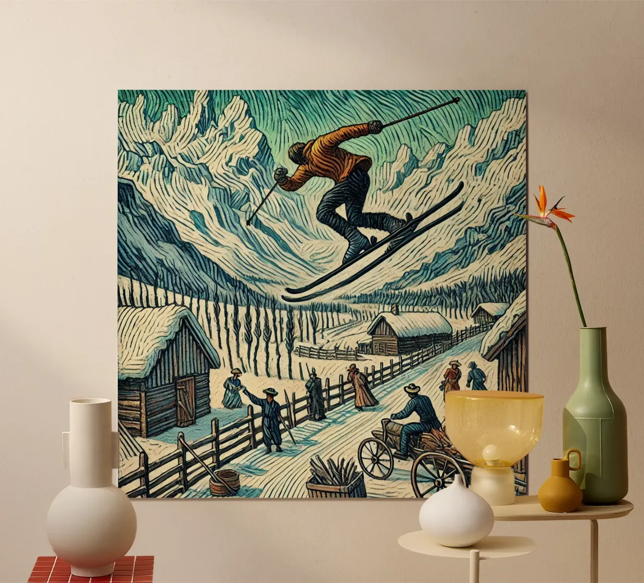 Alpine Bold Jump poster da Vintage Van Gogh