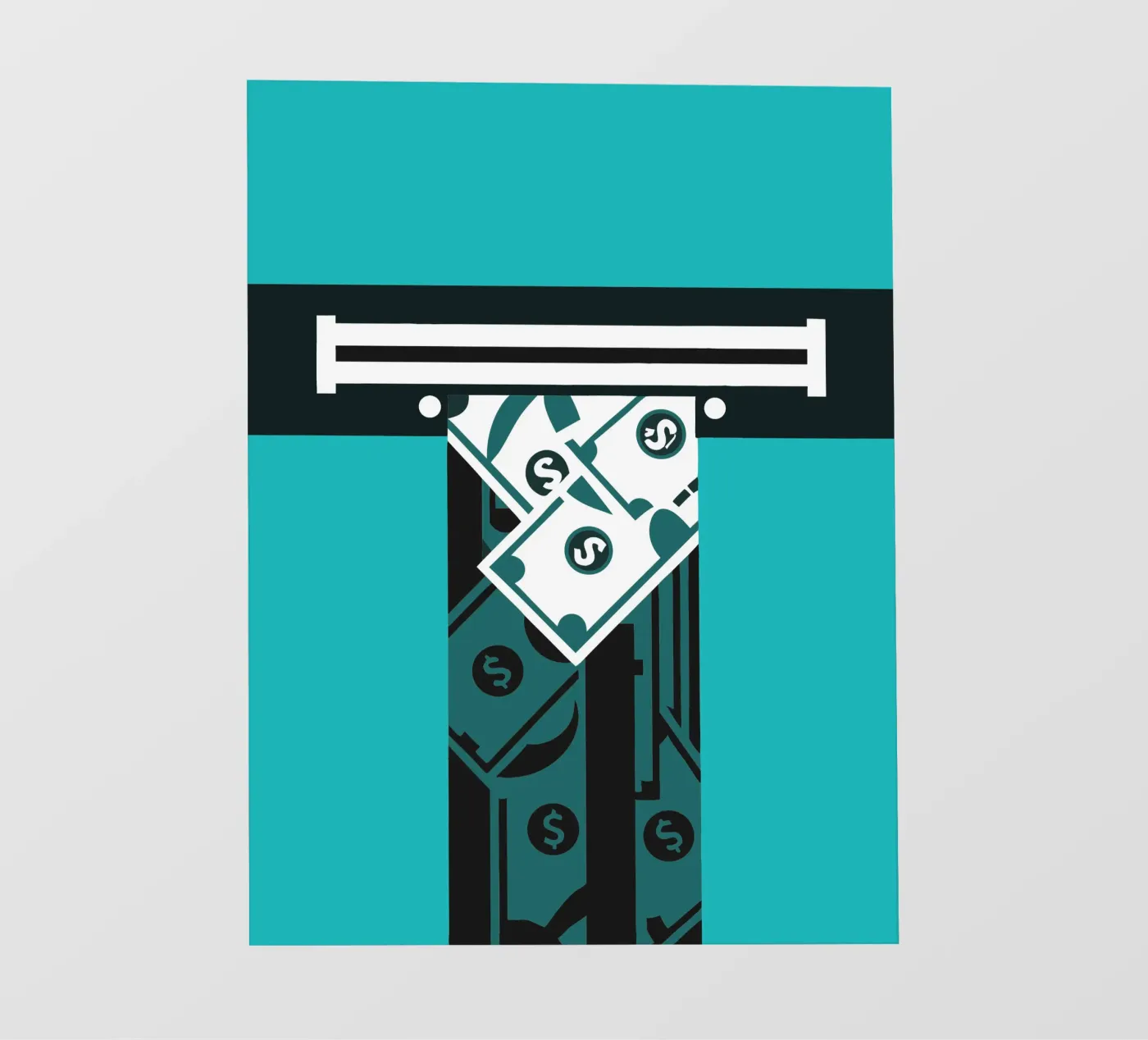 Geld fotobehang van LOOK DIFFERENT