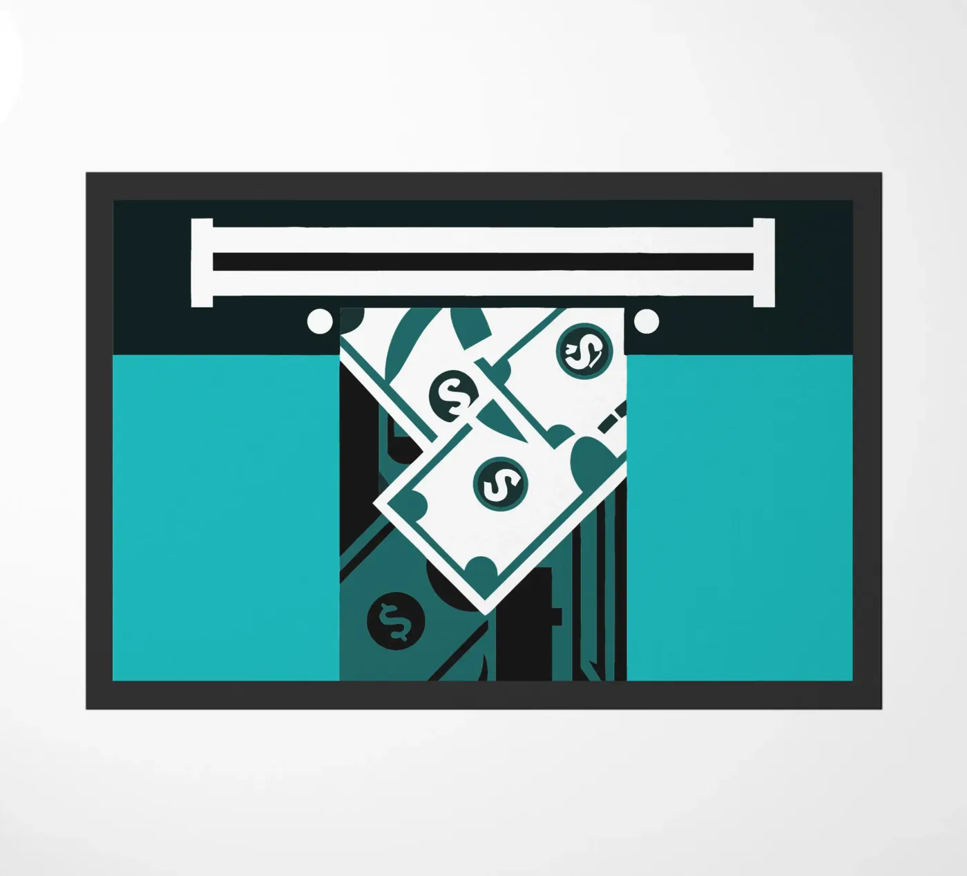 Geld deurmat van LOOK DIFFERENT
