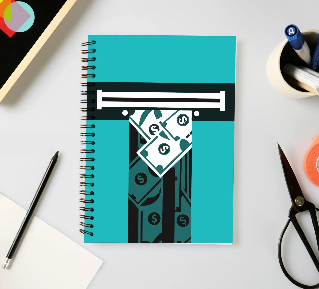 Money spiral notebook by LOOK DIFFERENT