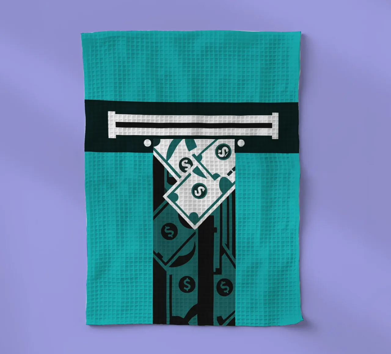 Money tea towel by LOOK DIFFERENT