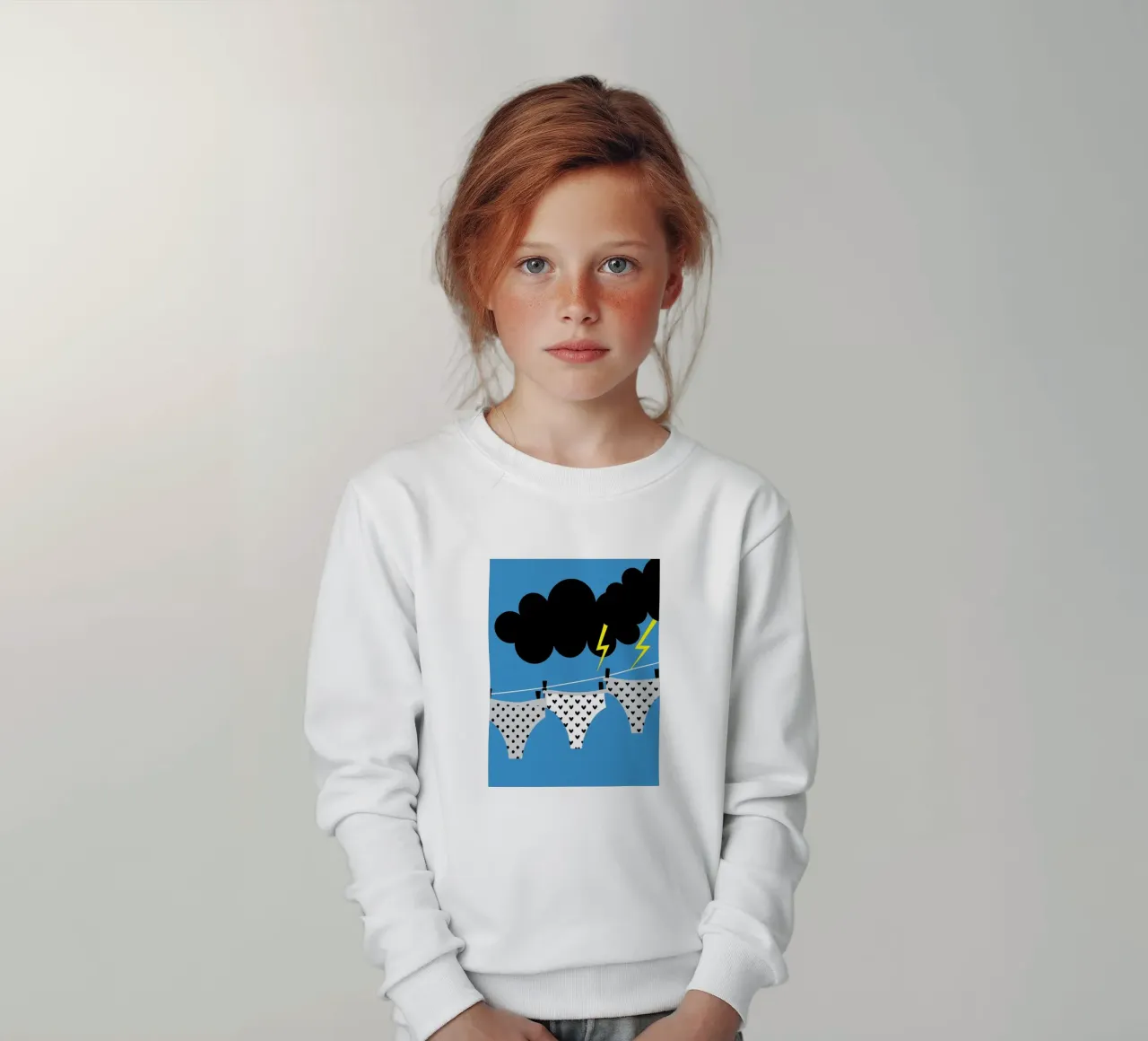 Asciugatura della biancheria intima felpa bambino da LOOK DIFFERENT
