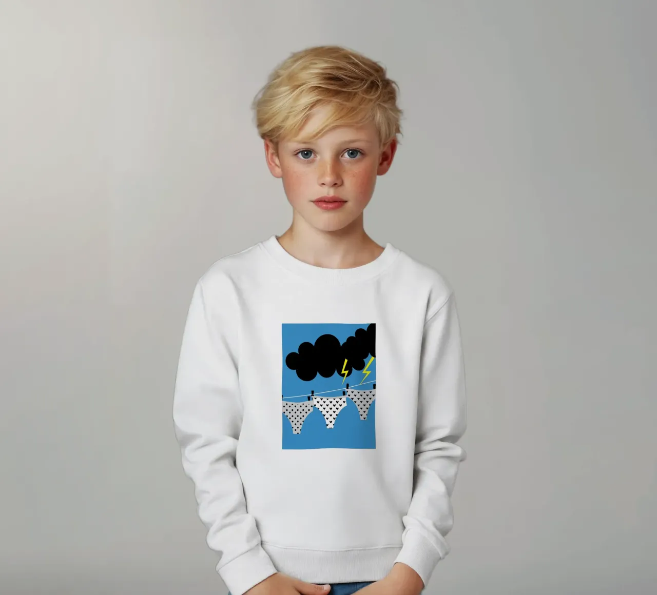 Asciugatura della biancheria intima felpa bambino da LOOK DIFFERENT