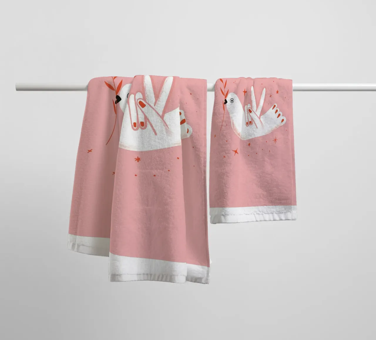 Peace towel by fraeuleinvonfuchs