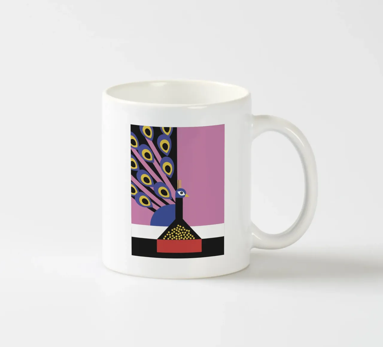 Pavone moderno tazza in ceramica da LOOK DIFFERENT