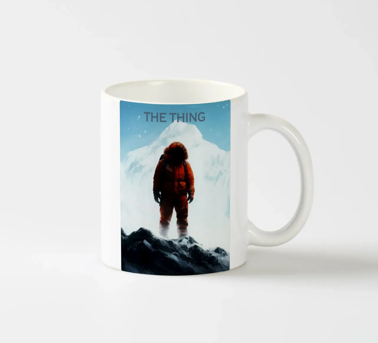 the thing movie art repainting ceramic mug by inaras