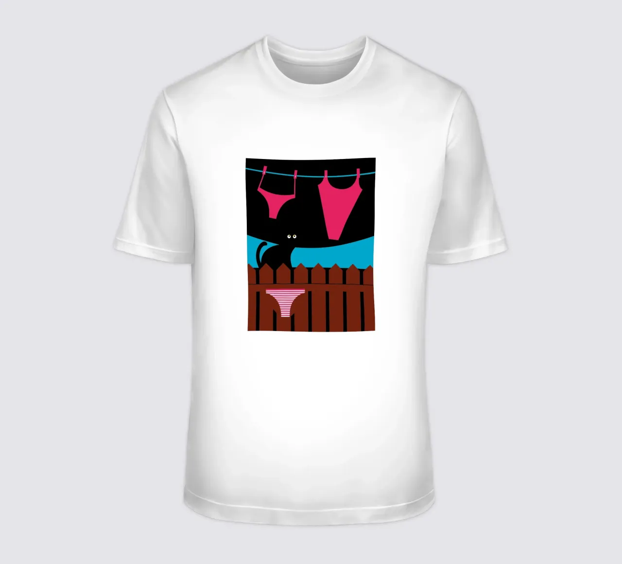 Biancheria intima e gatti t-shirt da LOOK DIFFERENT