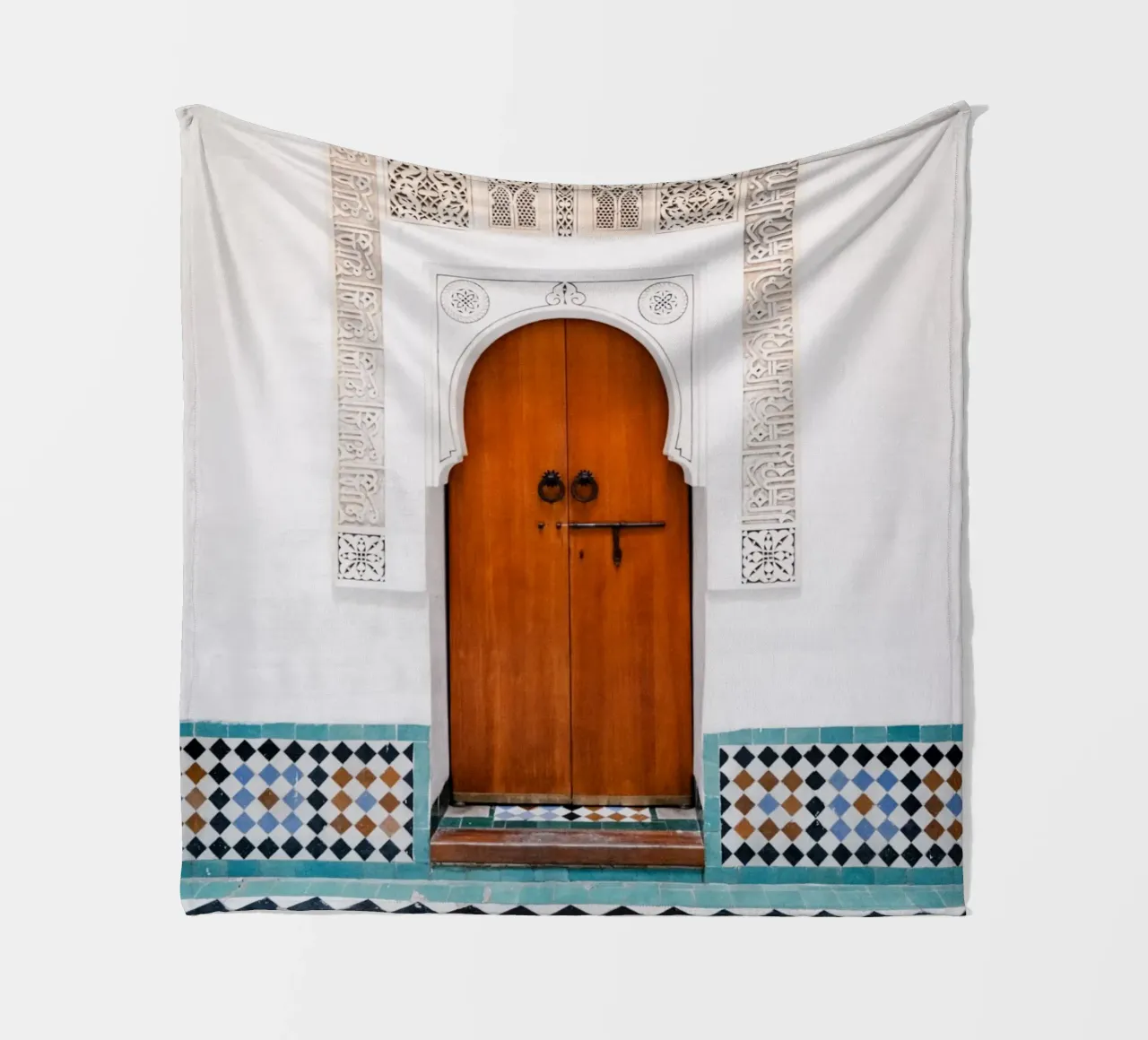 Moroccan architecture in Marrakesh coperta in pile da photolovers