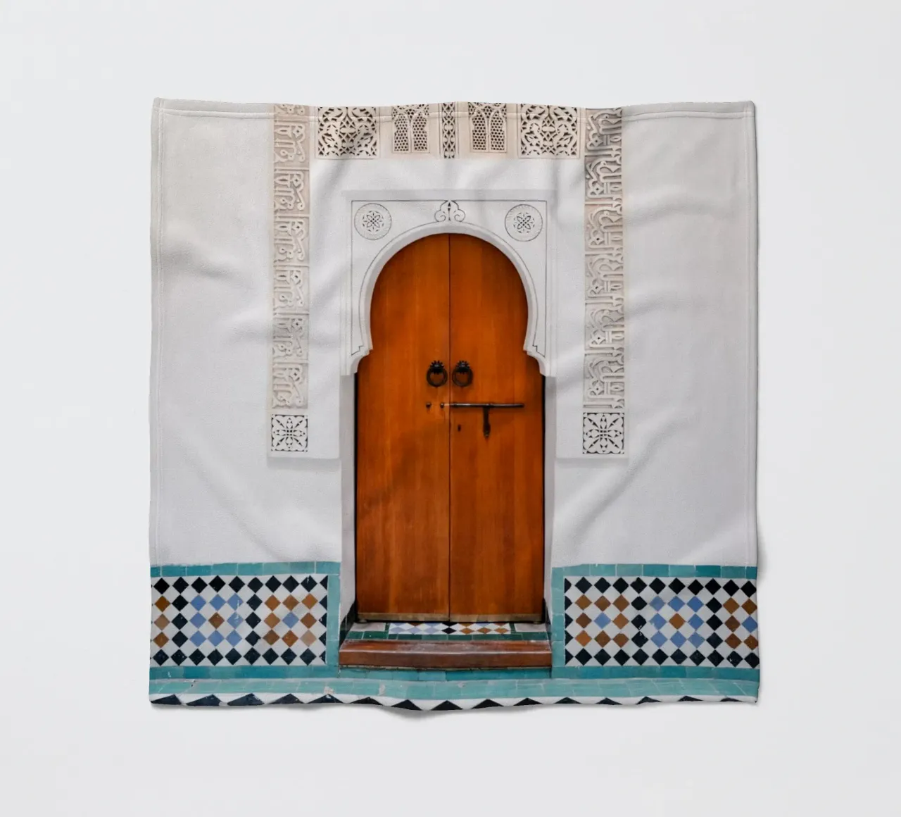 Moroccan architecture in Marrakesh coperta in pile da photolovers